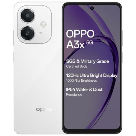 OPPO A3X 5G (STARLIGHT WHITE, 4 GB, 64 GB)