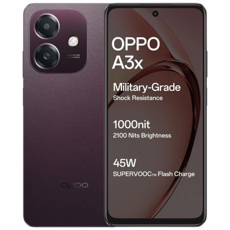 OPPO A3X 4G (NEBULA RED, 4 GB, 64 GB)