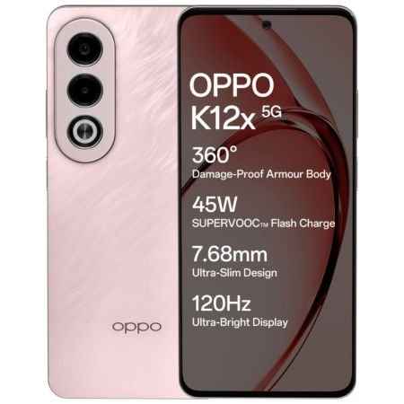 OPPO K12X 5G (FEATHER PINK, 6 GB, 128 GB)