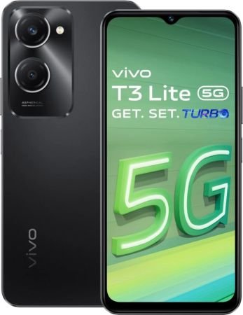 VIVO T3 LITE 5G (MAJESTIC BLACK, 4 GB, 128 GB, WITHOUT CHARGER)