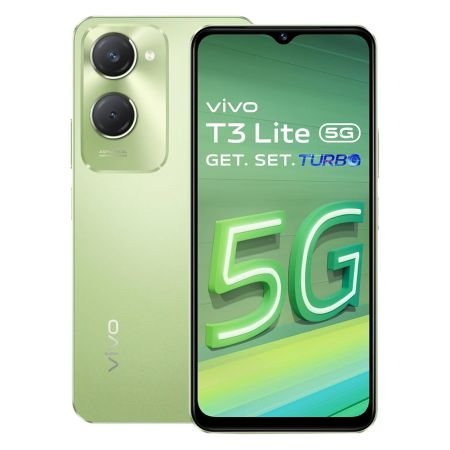 VIVO T3 LITE 5G (VIBRANT GREEN, 4 GB, 128 GB, WITHOUT CHARGER)