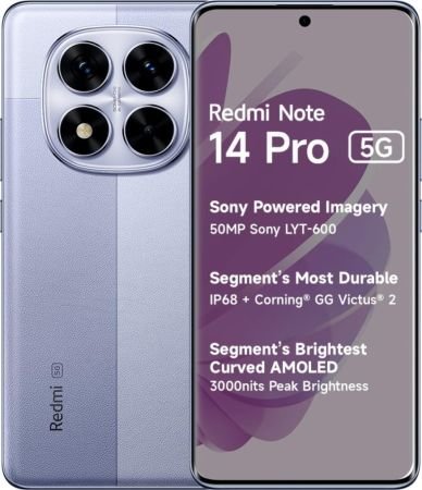 REDMI NOTE 14 PRO 5G (PHANTOM PURPLE, 8 GB, 128 GB)