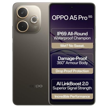 OPPO A5 PRO 5G (8 GB, 128 GB, MOCHA BROWN)