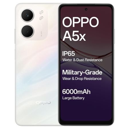 OPPO A5X 5G (4 GB, 128 GB, LASER WHITE)